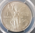 1989-Mo Onza Libertad Ag w/o Dot 999 MS66