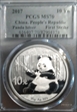 2017 10 Yn Panda Silver First Strike MS70