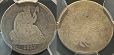 1837 10C Seated, Large Date PO1