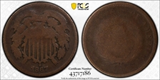 1867 2C Doubled Die Obverse FR2BN