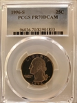 1996-S 25C PR70DCAM