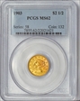 1903 $2.50 MS62