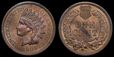 1909 1C Indian MS64RB