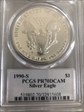 1990-S $1 Silver Eagle Mercanti Signature PR70DCAM