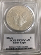 1989-S $1 Silver Eagle Mercanti Signature PR70DCAM