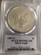 1987-S $1 Silver Eagle Mercanti Signature PR70DCAM