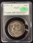 1953-S 50C MS65