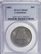 1893 50C Columbian MS65
