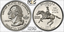 1999-S 25C Delaware Silver PR69DCAM