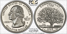 1999-S 25C Connecticut Silver PR69DCAM