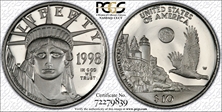 1998-W $10 Statue of Liberty PR69DCAM