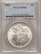 1892 $1 MS64