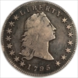 1795 $1 Flowing Hair, 2 Leaves F12