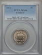 1873 5C Closed 3 MS64