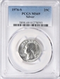 1976-S 25C Silver MS69