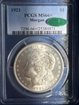 1921 $1 Morgan MS66+