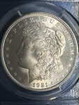 1921 $1 Morgan MS66+