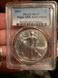 2011 $1 Silver Eagle 25th Anniversary MS69