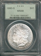 1880-S $1 MS68