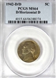 1942-D/D 5C D/Horizontal D MS64