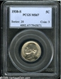 1938-S 5C MS67