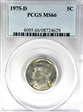 1975-D 5C MS66
