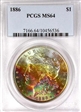 1886 $1 MS64