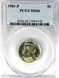 1981-P 5C MS66