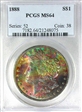 1888 $1 MS64