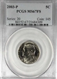 2003-P 5C MS67FS