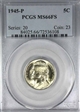 1945-P 5C MS66FS