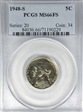1948-S 5C MS66FS