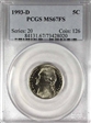 1993-D 5C MS67FS