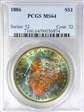 1886 $1 MS64