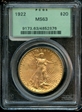 1922 $20 MS63