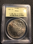 1881-S $1 MS62