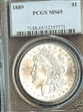 1889 $1 MS65