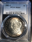 1881-S $1 MS64