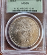 1882 $1 MS65