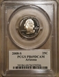 2008-S 25C Arizona PR69DCAM