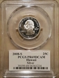 2008-S 25C Hawaii Silver PR69DCAM