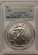 2021 $1 Silver Eagle - Type 1 Last Day of Production MS70