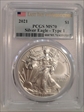 2021 $1 Silver Eagle - Type 1 Last Day of Production MS70