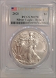 2021 $1 Silver Eagle - Type 1 Last Day of Production MS70