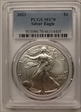 2023 $1 Silver Eagle MS70