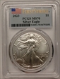 2023 $1 Silver Eagle First Strike MS70