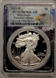 2023-W  $1 Silver Eagle First Day of Issue Eagle Mountain Picture Frame PR70DCAM