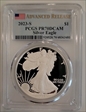 2023-S $1 Silver Eagle Advanced Release PR70DCAM