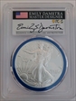 2024-W $1 Burnished Silver Eagle Mint Designer Series First Day of Issue Damstra SP70