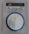 2024-W $1 Burnished Silver Eagle Mint Designer Series First Day of Issue Damstra SP70